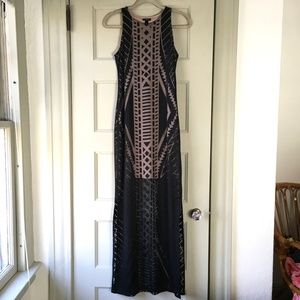 Long Black BodyCon Sleeveless Maxi Dress NWOT